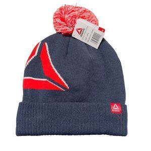 Reebok Unisex Pom Pom Beanie Hat Size One Size